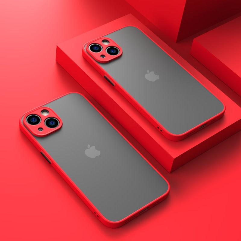 Minimalistic Shockproof Armor Case for iPhone 11-14