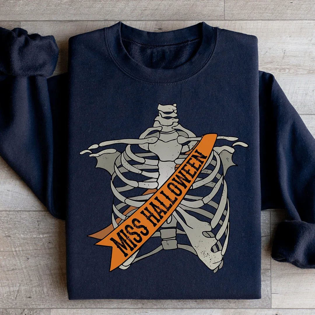 Sweatshirt Déclaration Miss Halloween