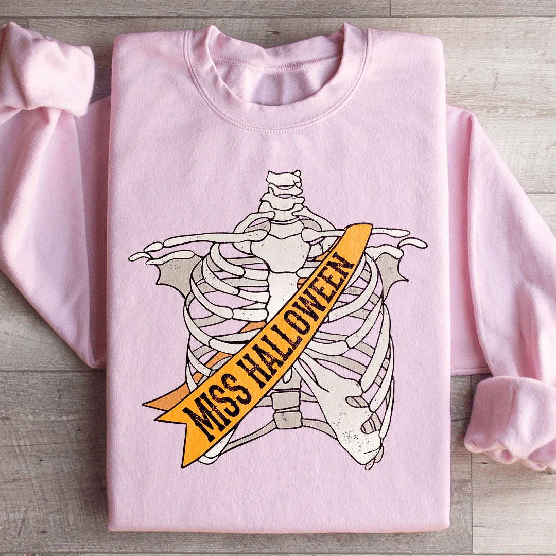 Sweatshirt Déclaration Miss Halloween