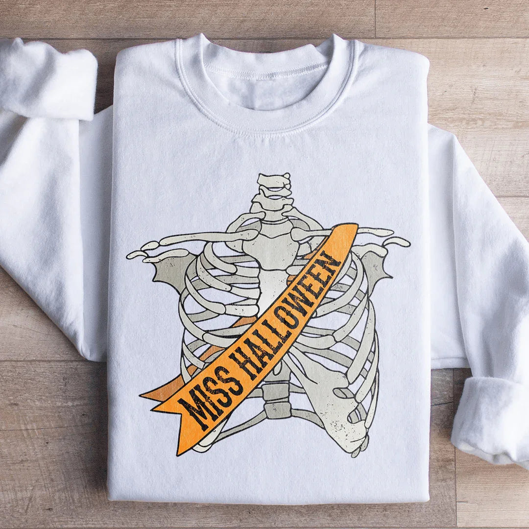 Sweatshirt Déclaration Miss Halloween