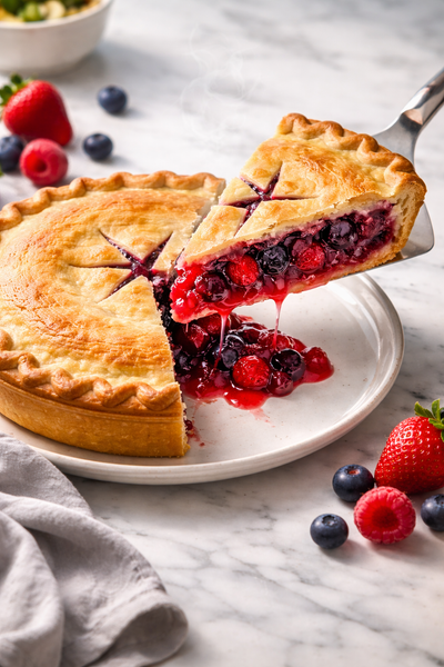 Andy Anand Sugar-Free Mixed Berry Pie - Handcrafted Guilt-Free Dessert
