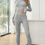 Mock Neck Long Sleeve Top and Leggings Active Set - Korvel