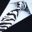 Corbata delgada moderna en blanco y negro para hombres