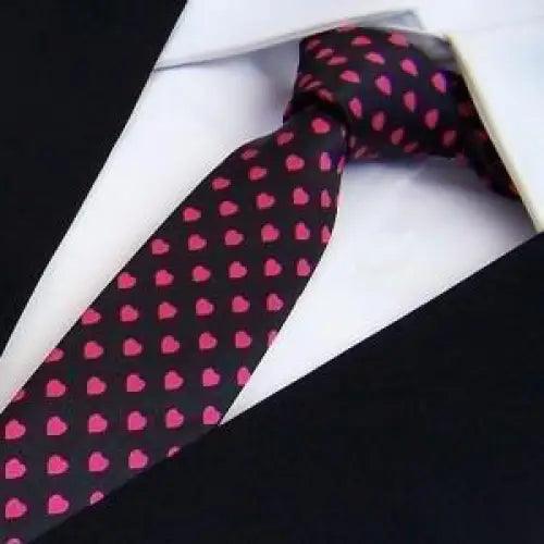 Corbata delgada moderna en blanco y negro para hombres