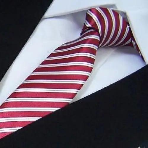 Corbata delgada moderna en blanco y negro para hombres