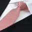 Corbata delgada moderna en blanco y negro para hombres