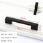 Modern Solid Aluminum Cabinet Handles - Elegant Black Design