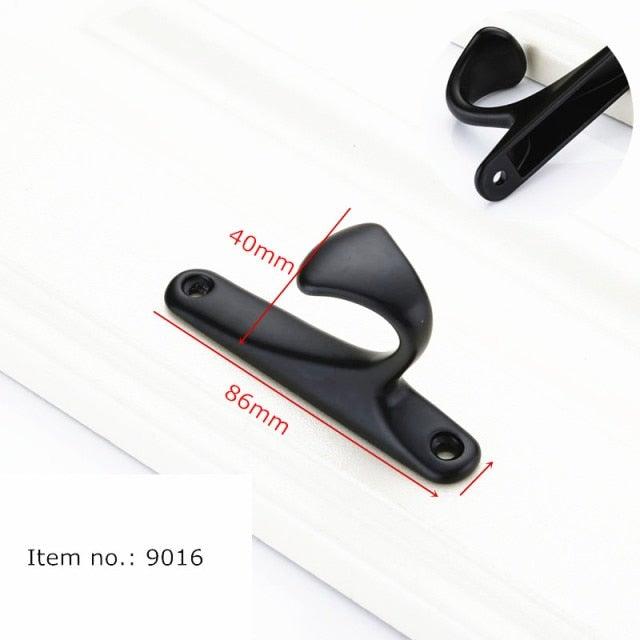 Modern Solid Aluminum Cabinet Handles - Elegant Black Design