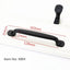 Modern Solid Aluminum Cabinet Handles - Elegant Black Design