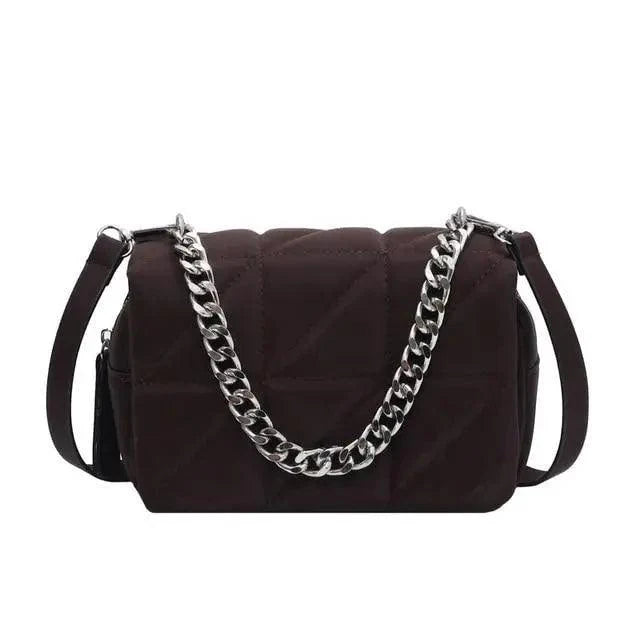 Sac à bandoulière mini en chaîne métallique moderne pour femmes