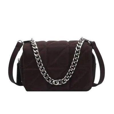 Modern Designer Metal Chain Mini Shoulder Bag for Women