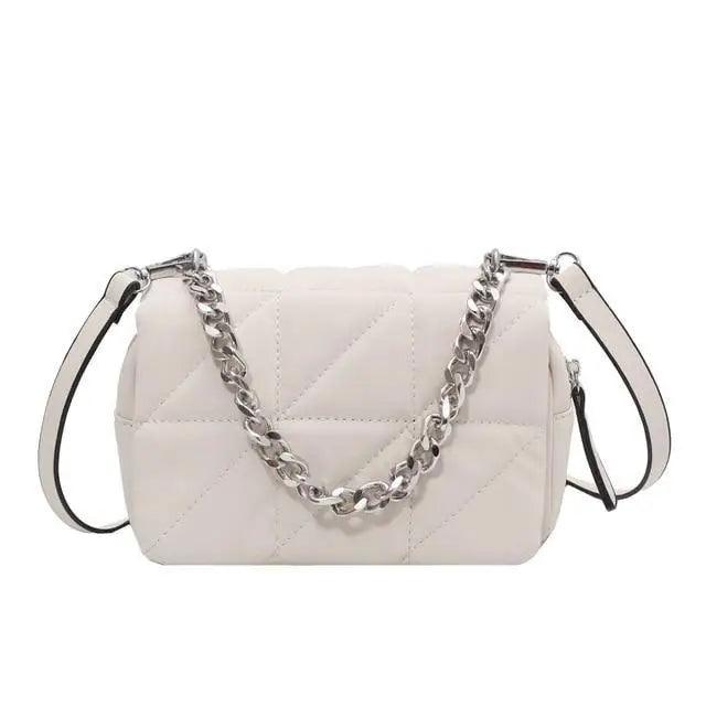 Sac à bandoulière mini en chaîne métallique moderne pour femmes