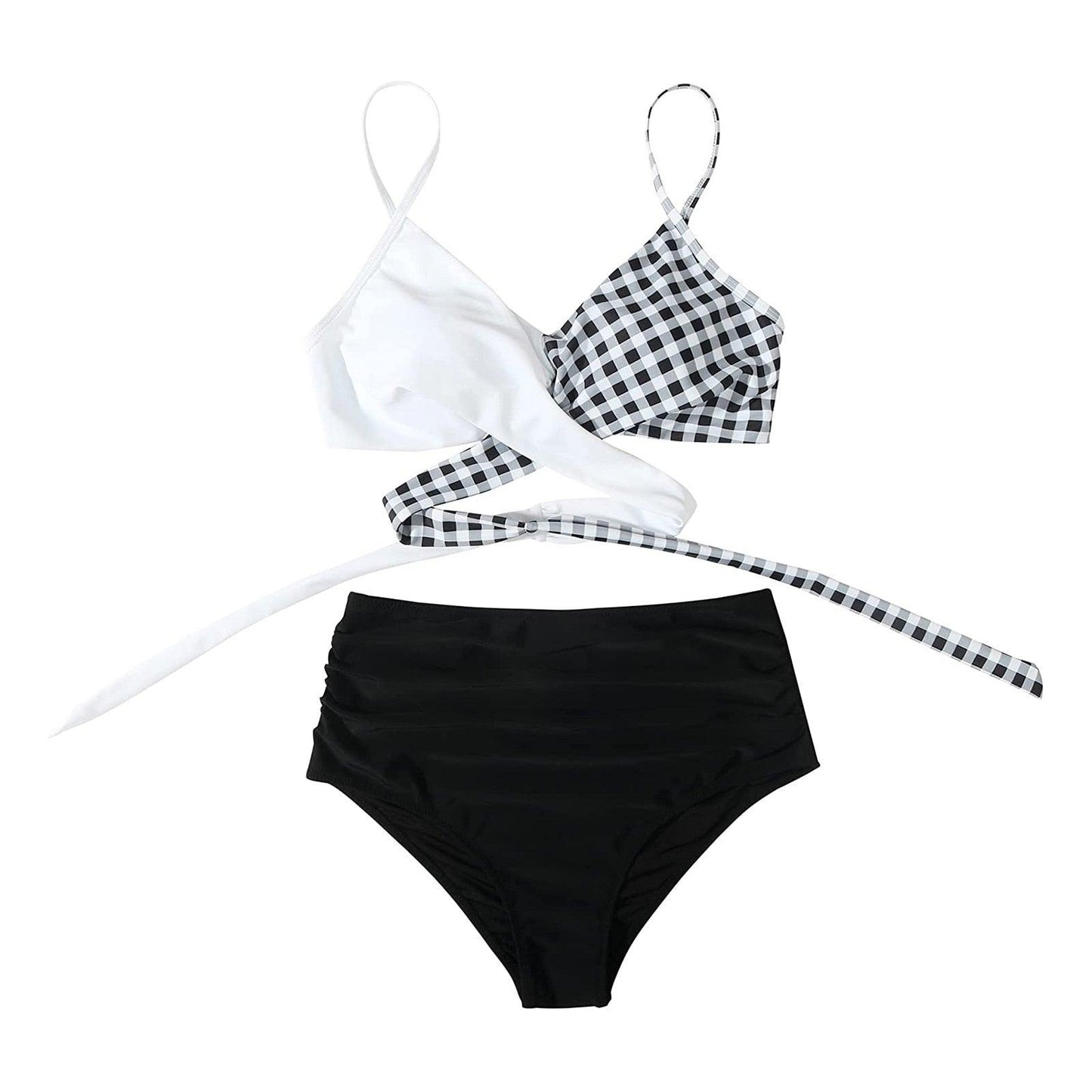 Modern Floral High Waist Bikini Set for Women