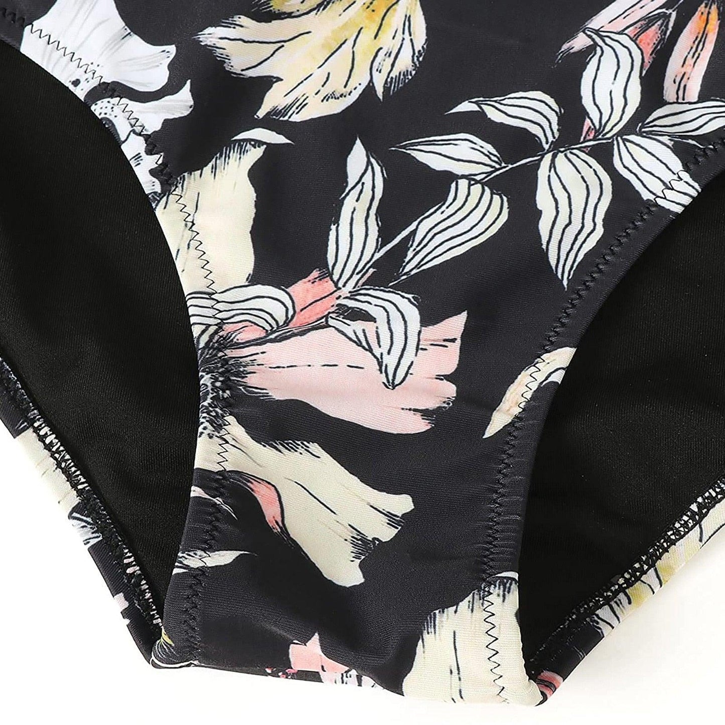 Modern Floral High Waist Bikini Set for Women