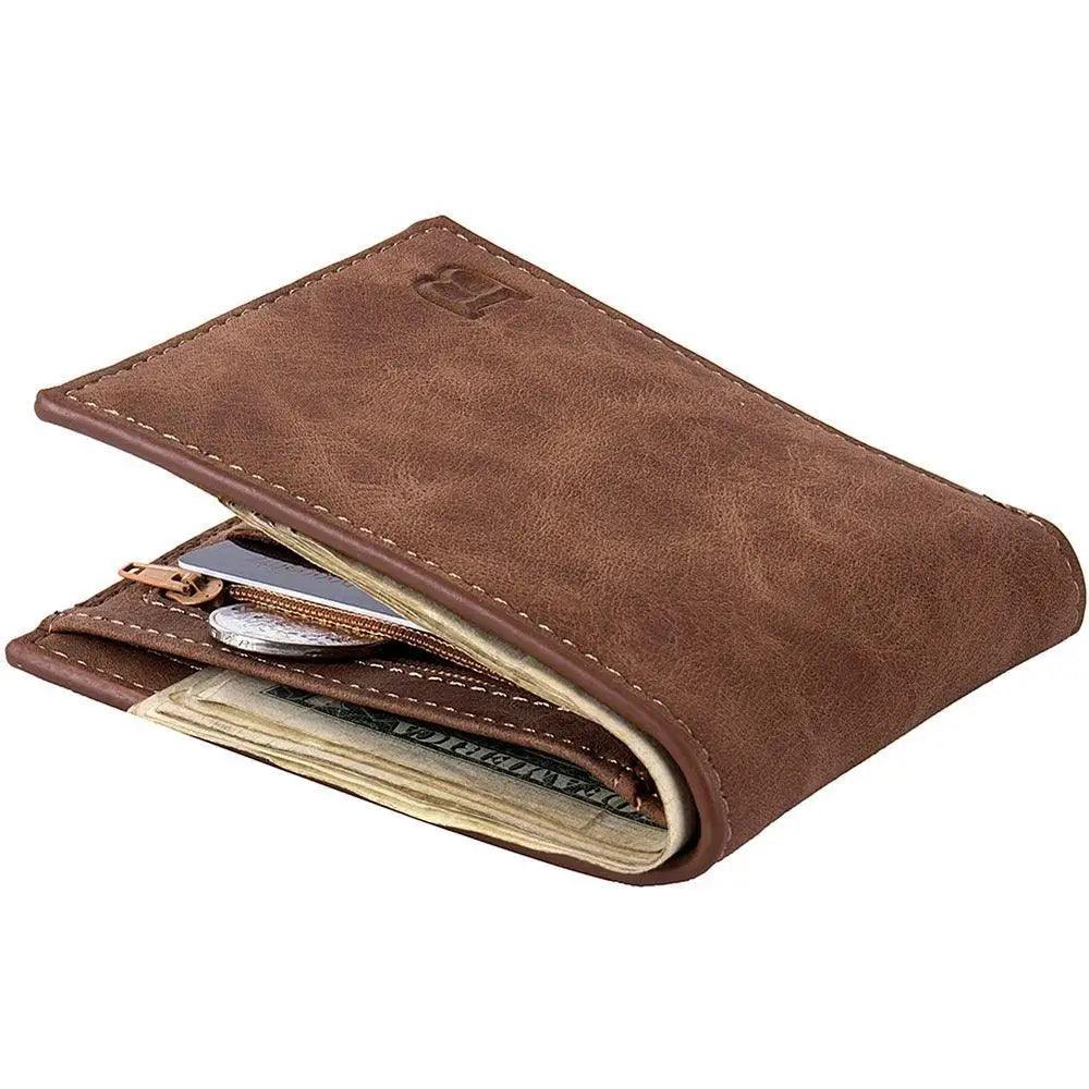 Portefeuille Mini Premium pour Hommes - Porte-Cartes en Cuir PU Élégant