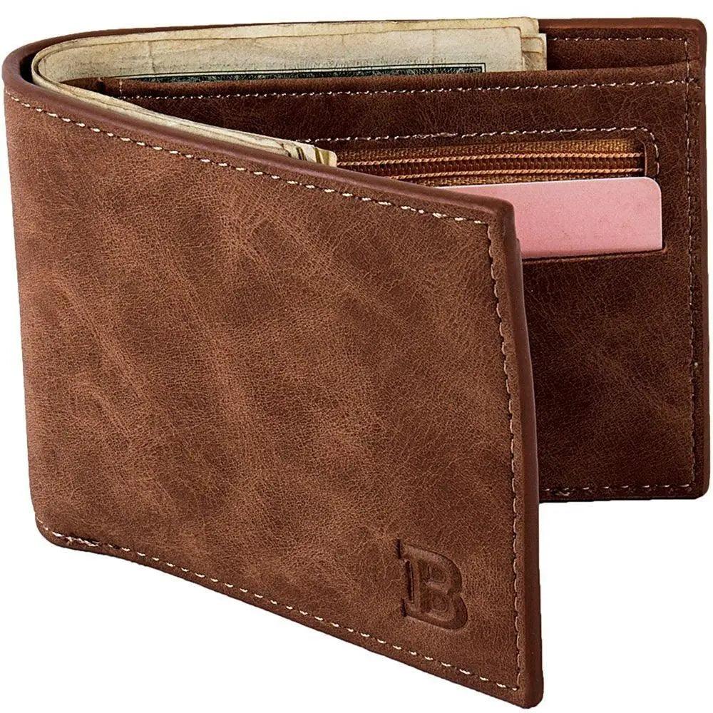 Portefeuille Mini Premium pour Hommes - Porte-Cartes en Cuir PU Élégant