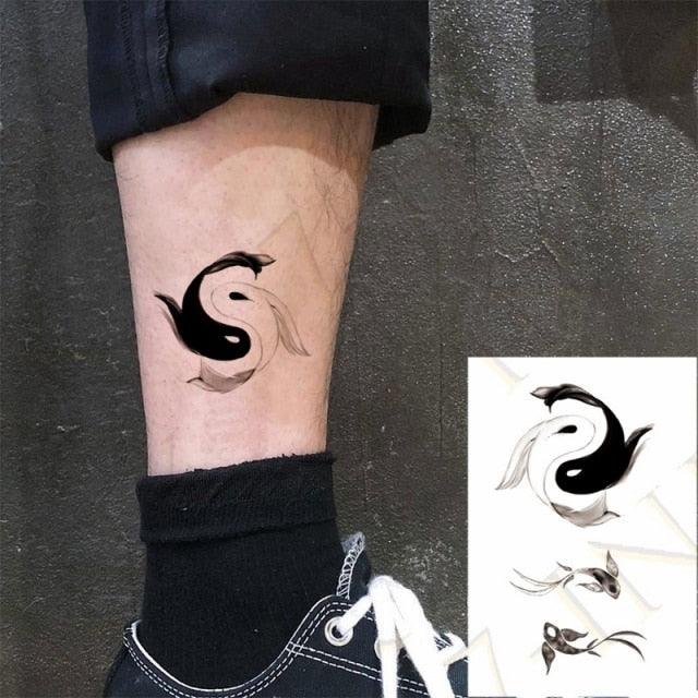Elegant Waterproof Temporary Tattoos - Sun, Moon & Heart Designs