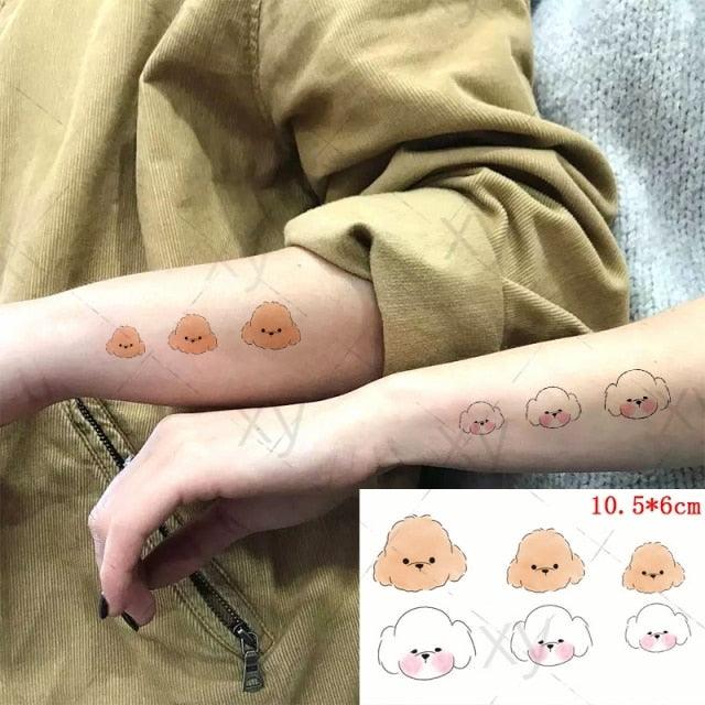 Elegant Waterproof Temporary Tattoos - Sun, Moon & Heart Designs