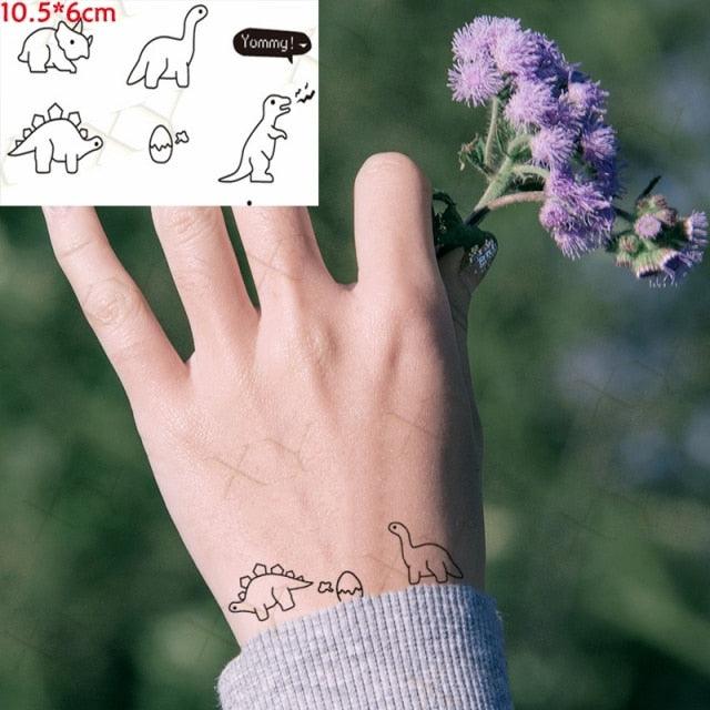 Elegant Waterproof Temporary Tattoos - Sun, Moon & Heart Designs