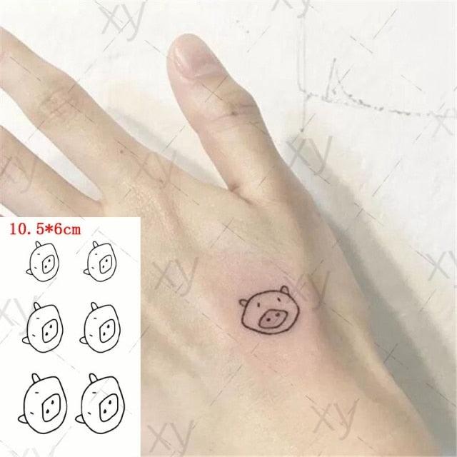 Elegant Waterproof Temporary Tattoos - Sun, Moon & Heart Designs
