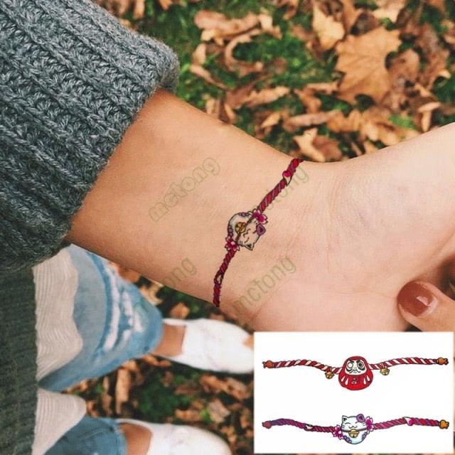Elegant Waterproof Temporary Tattoos - Sun, Moon & Heart Designs