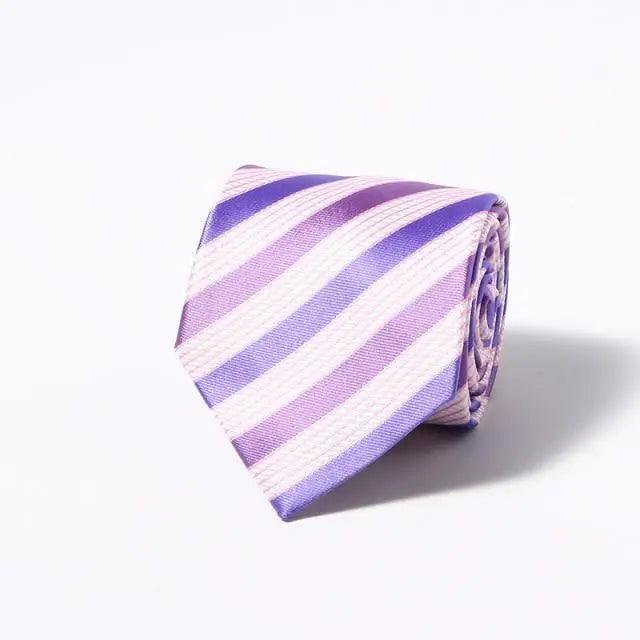 Modern Black and Brown Stripe Neckties for Men