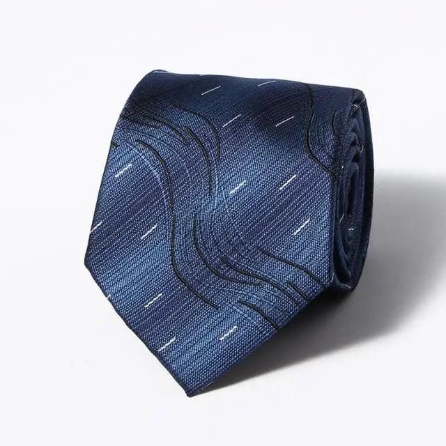 Modern Black and Brown Stripe Neckties for Men