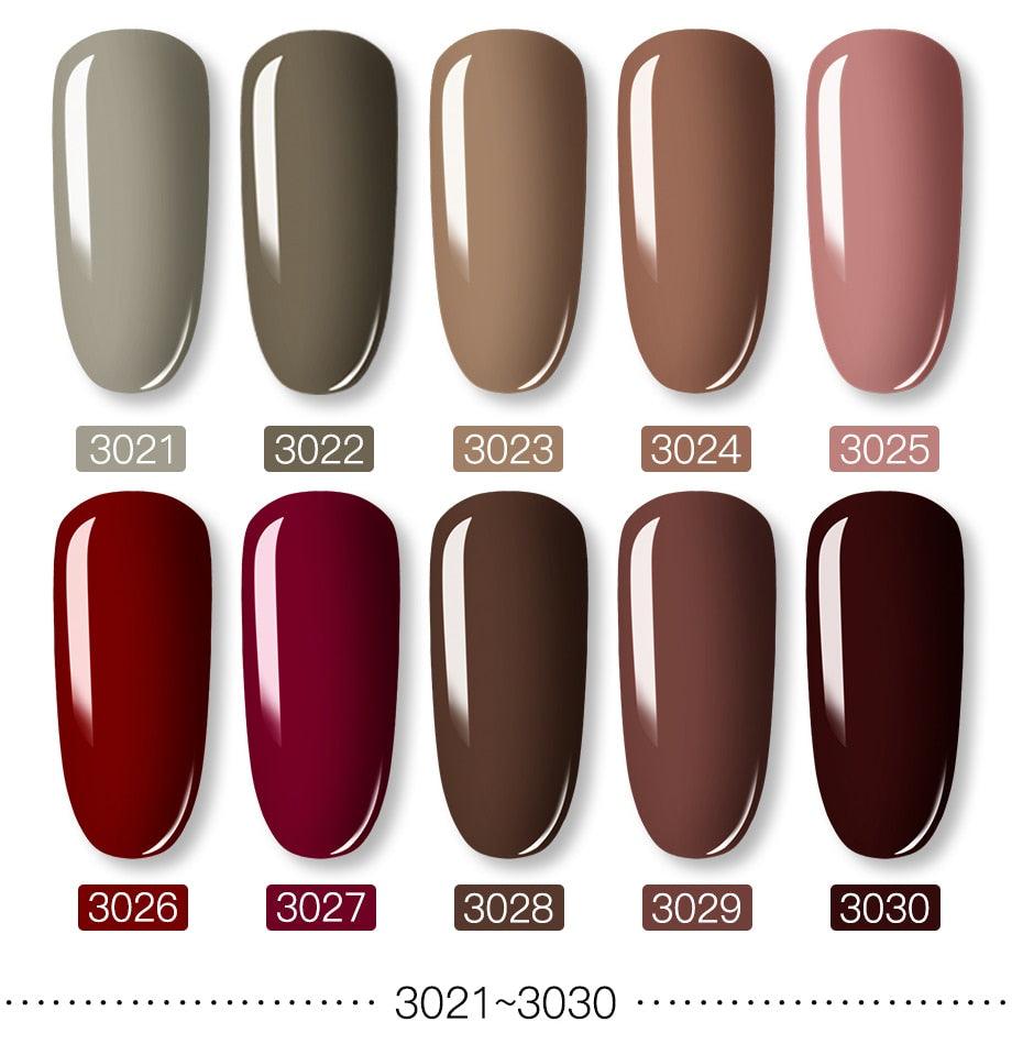Esmalte de Uñas en Gel Brillante Colorido de 8ml - Calidad Premium