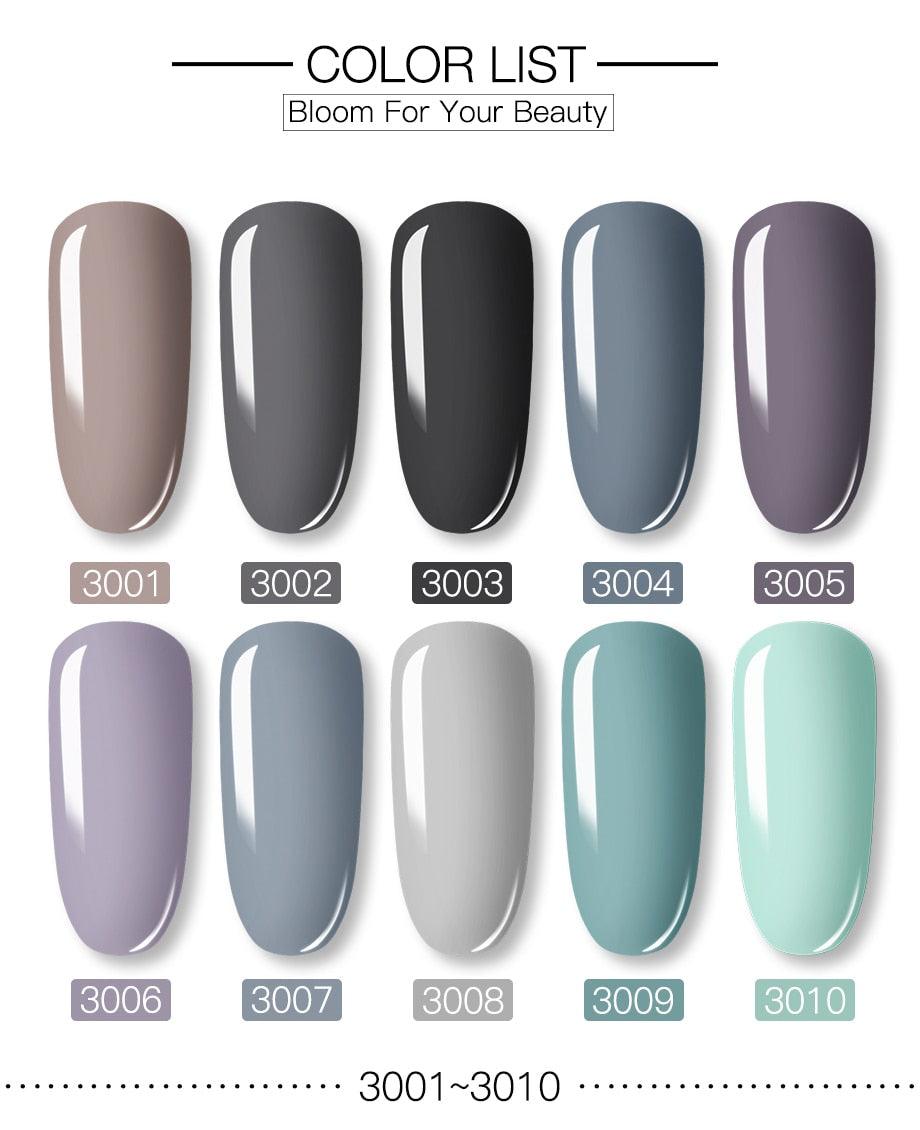 Esmalte de Uñas en Gel Brillante Colorido de 8ml - Calidad Premium