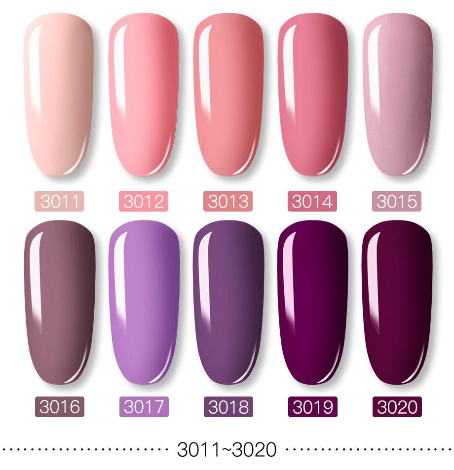 Esmalte de Uñas en Gel Brillante Colorido de 8ml - Calidad Premium