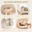 Modern Cat Tree with Cattail Fluff Condo & Top Perch