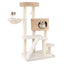 Modern Cat Tree with Cattail Fluff Condo & Top Perch