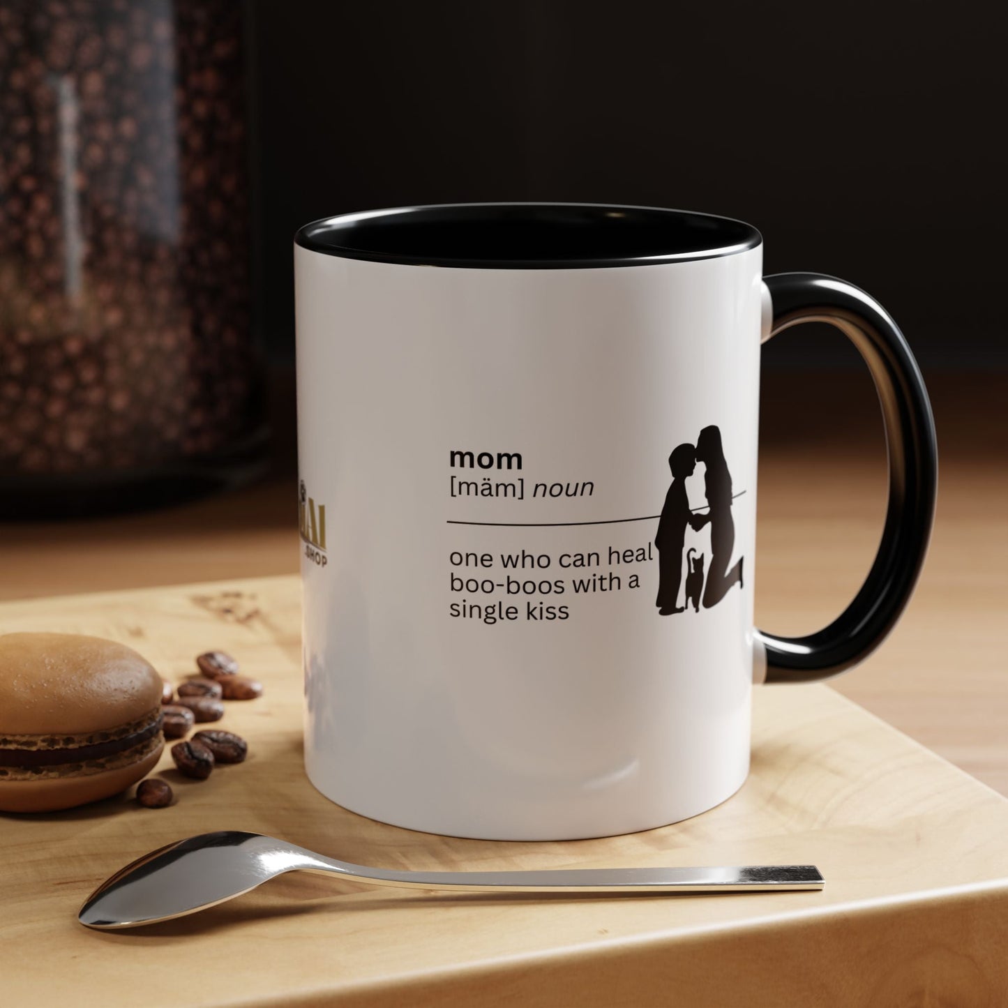 Taza de café Mom Boo Boo Healer - Regalo reflexivo para mamá