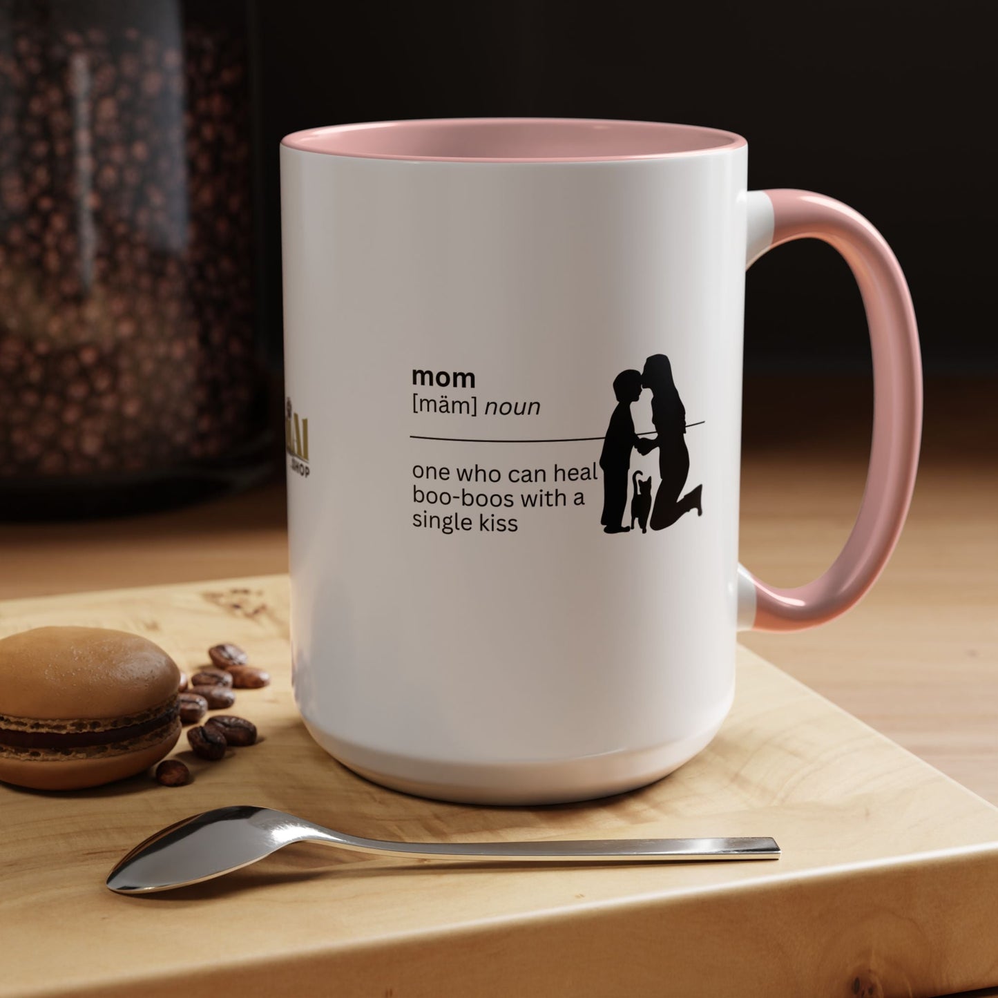 Taza de café Mom Boo Boo Healer - Regalo reflexivo para mamá