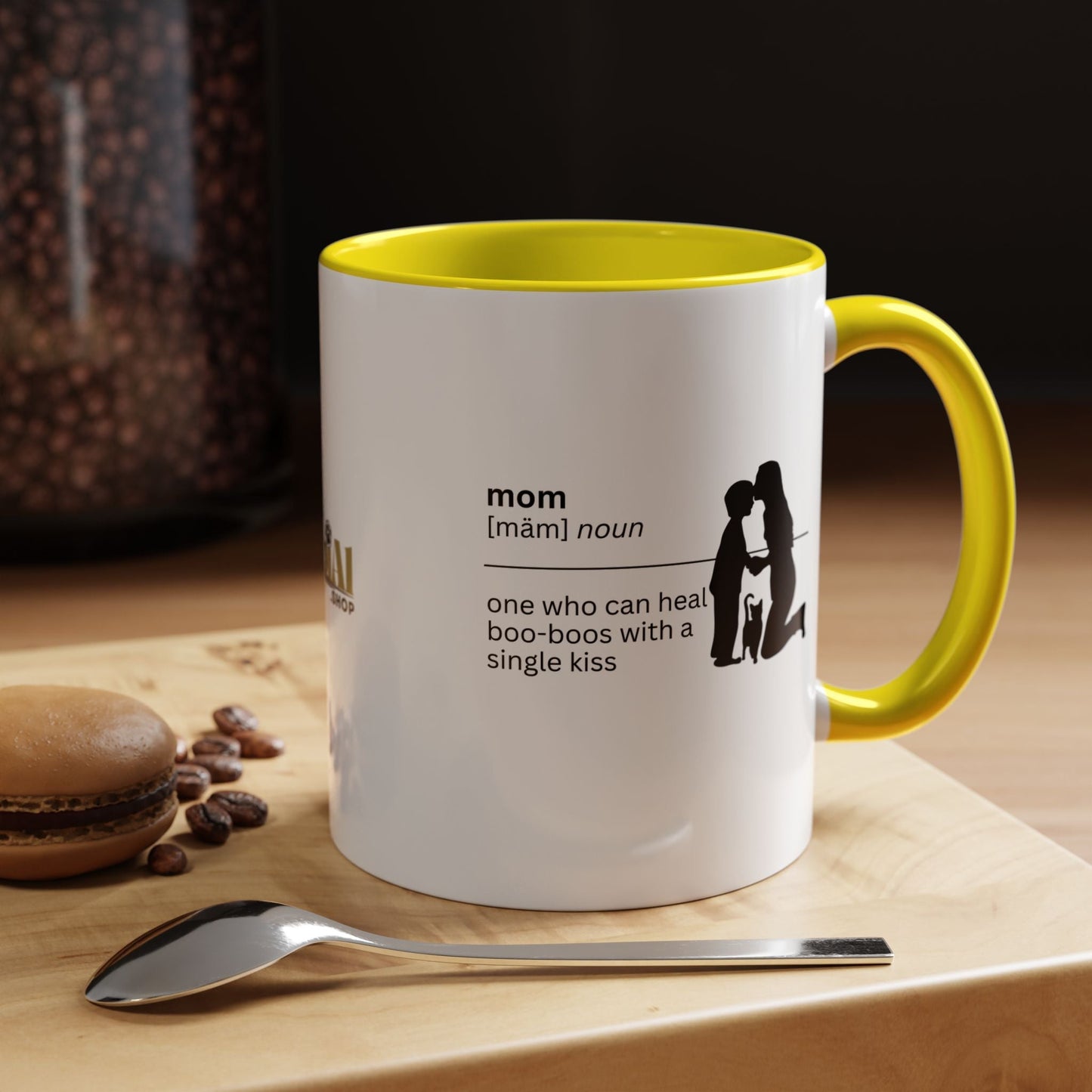 Taza de café Mom Boo Boo Healer - Regalo reflexivo para mamá
