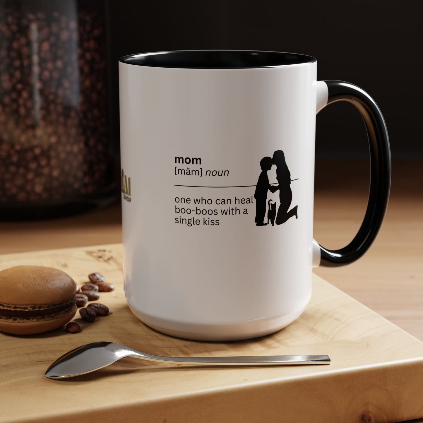 Taza de café Mom Boo Boo Healer - Regalo reflexivo para mamá