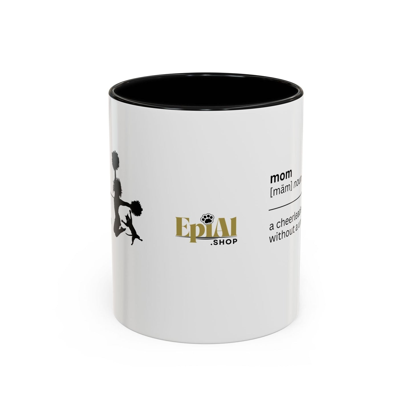 Mom Cheerleader Accent Coffee Mug - Thoughtful Gift for Moms