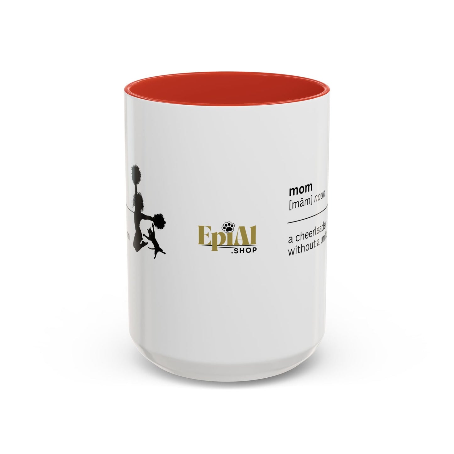 Mom Cheerleader Accent Coffee Mug - Thoughtful Gift for Moms