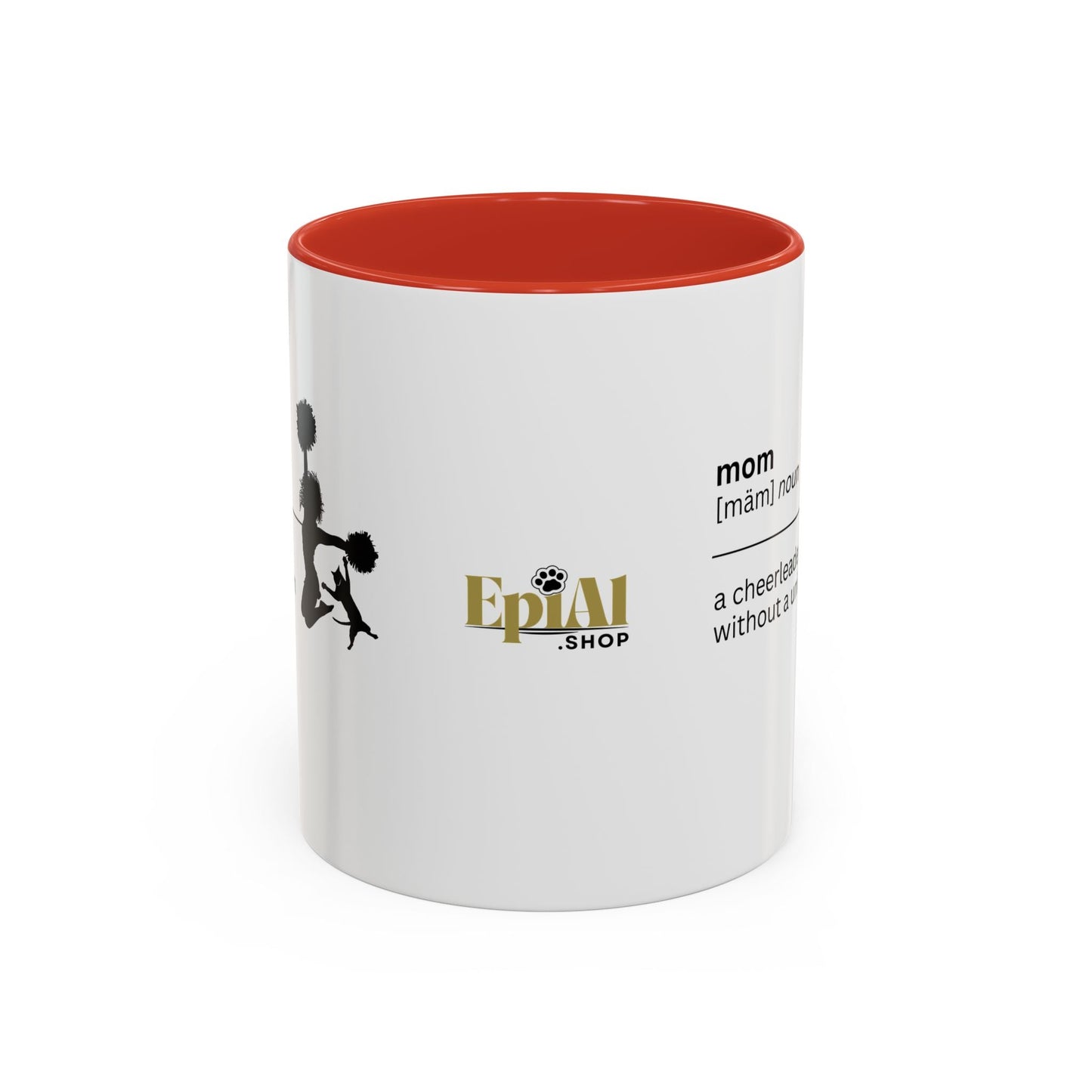 Mom Cheerleader Accent Coffee Mug - Thoughtful Gift for Moms