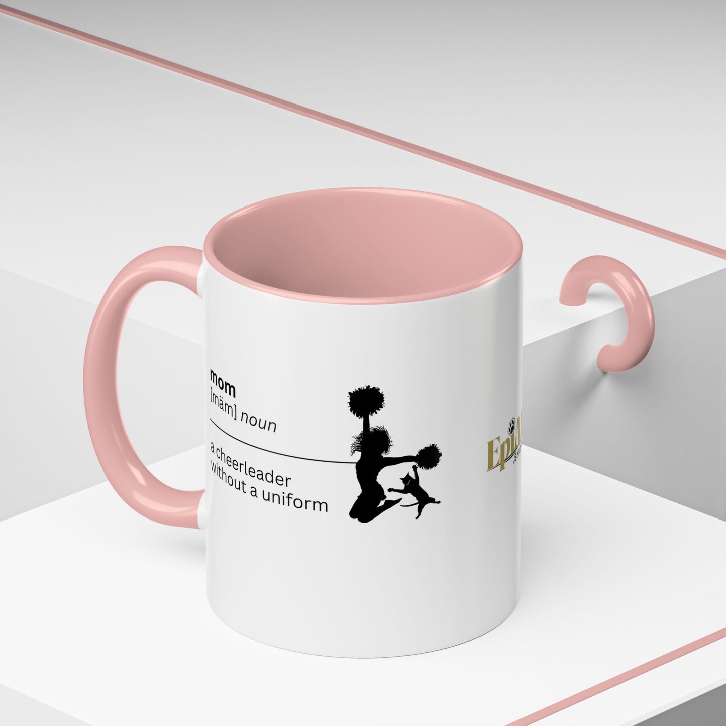 Mom Cheerleader Accent Coffee Mug - Thoughtful Gift for Moms