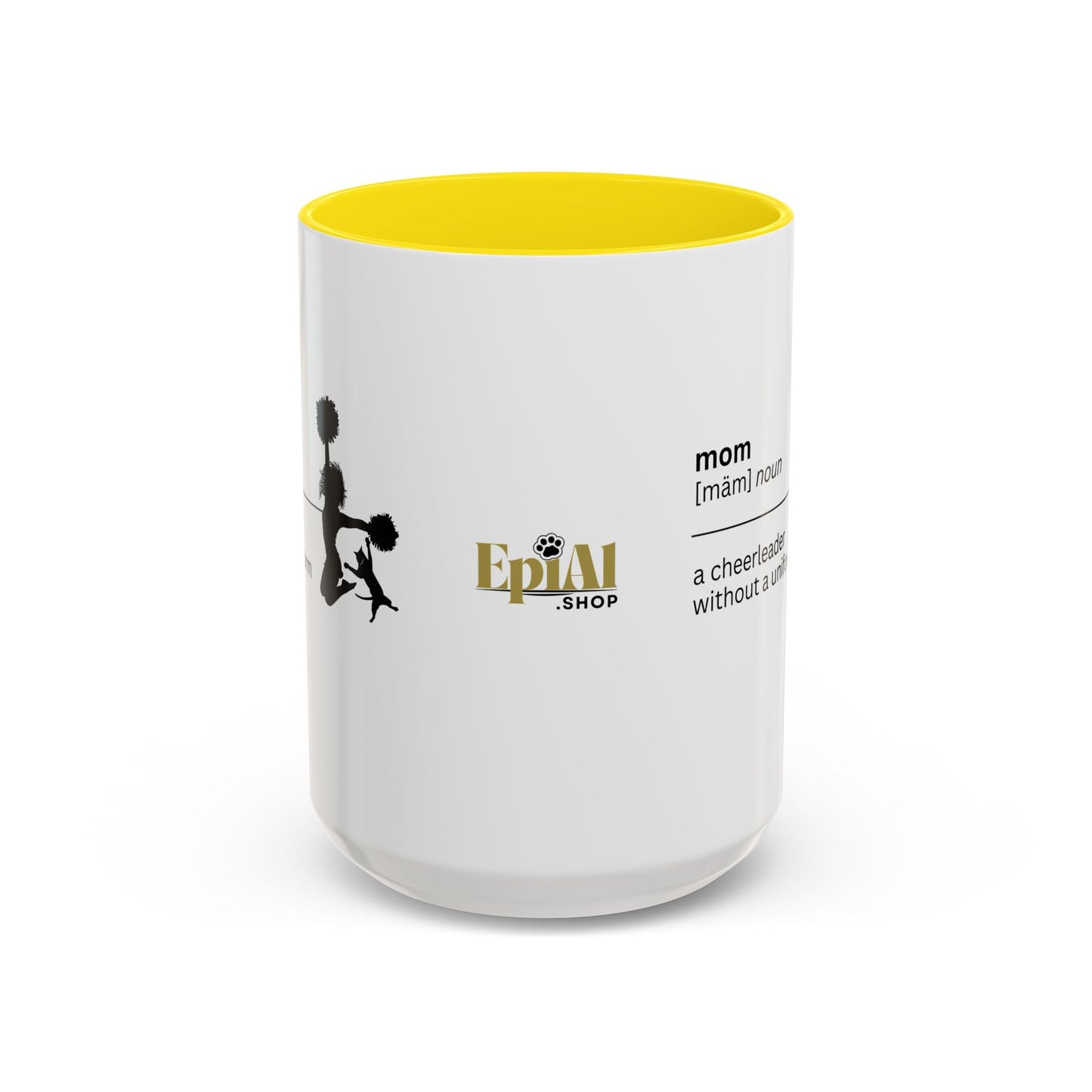 Mom Cheerleader Accent Coffee Mug - Thoughtful Gift for Moms