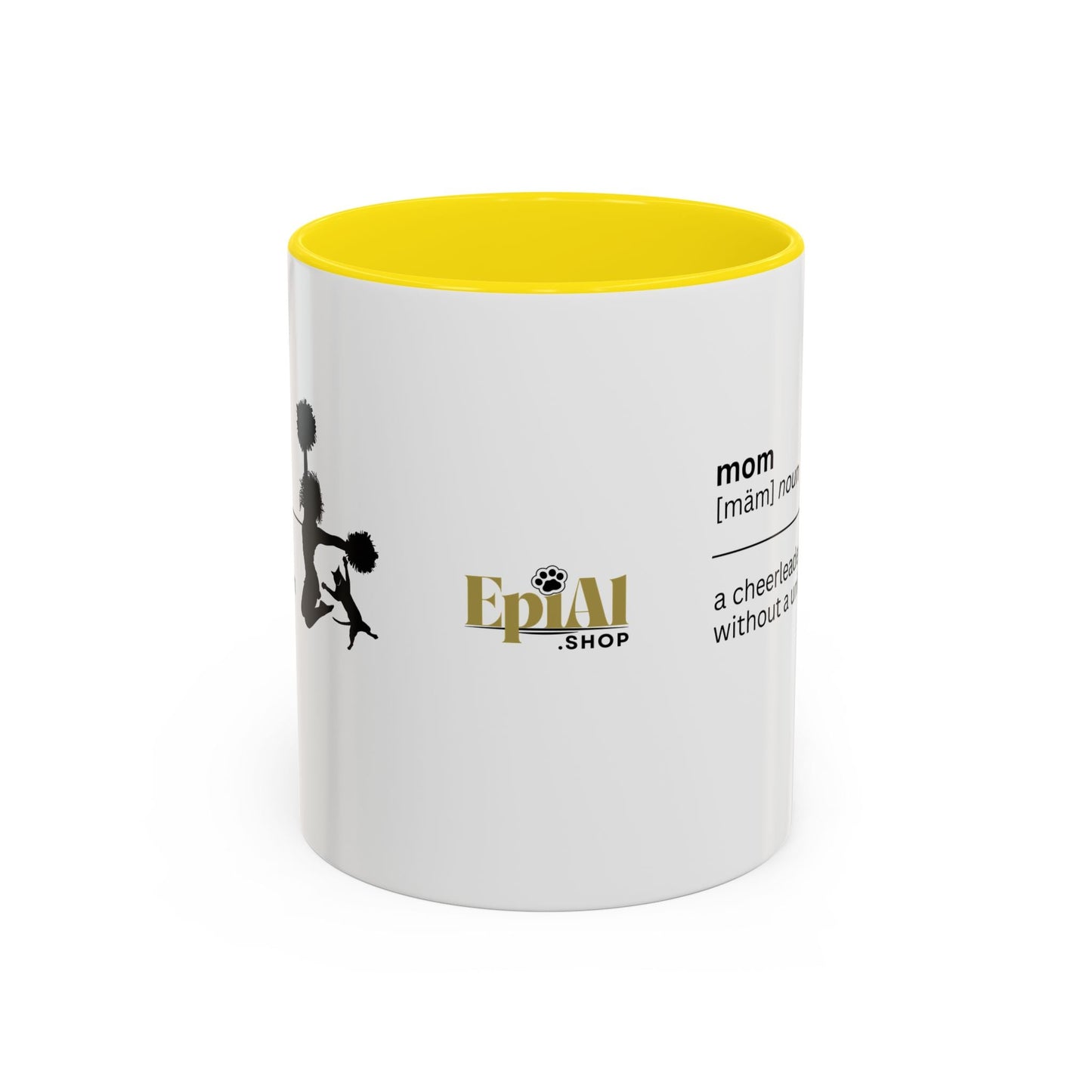 Mom Cheerleader Accent Coffee Mug - Thoughtful Gift for Moms