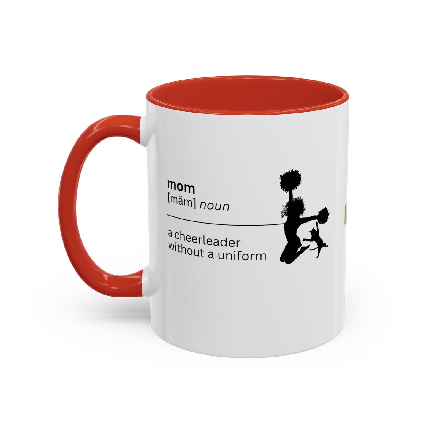 Mom Cheerleader Accent Coffee Mug - Thoughtful Gift for Moms