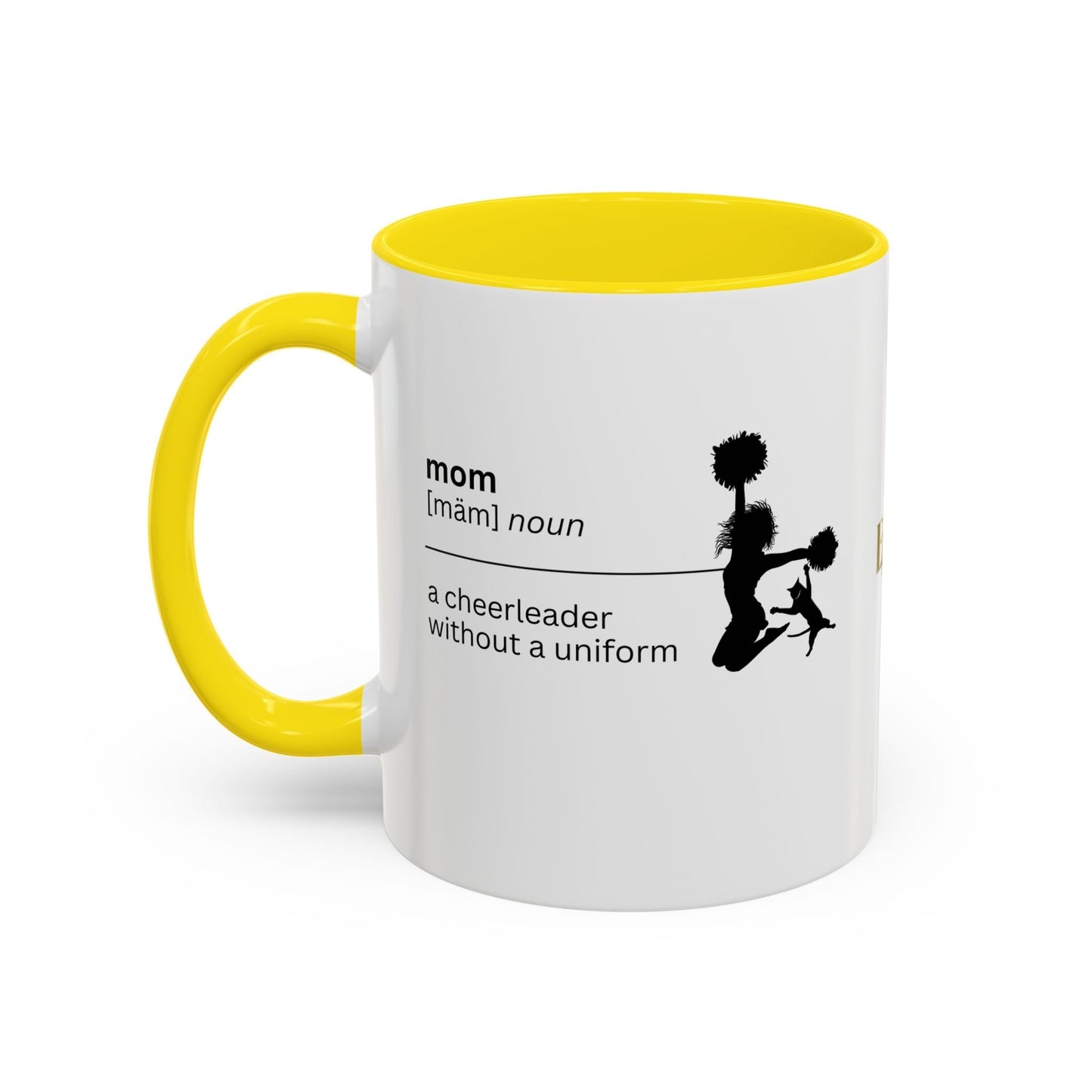 Mom Cheerleader Accent Coffee Mug - Thoughtful Gift for Moms