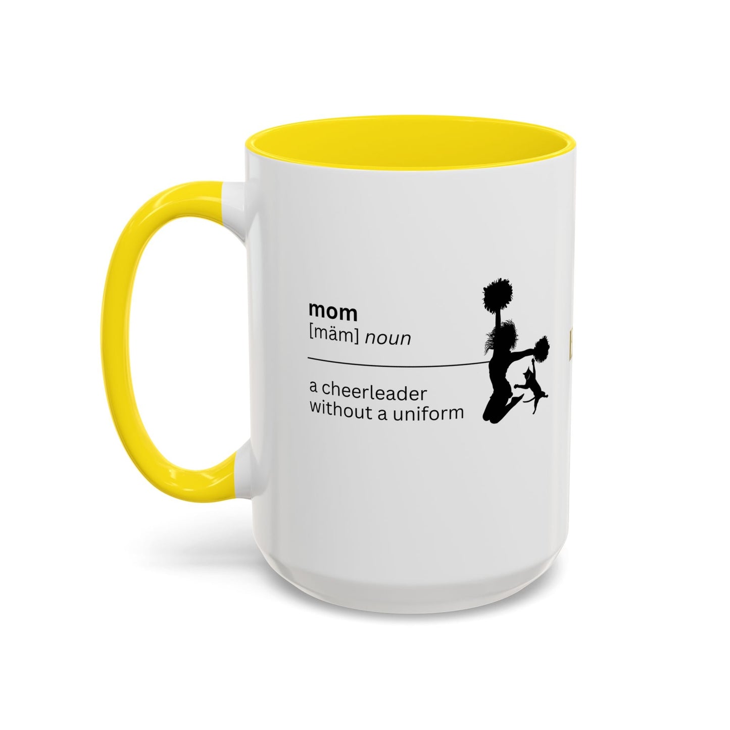 Mom Cheerleader Accent Coffee Mug - Thoughtful Gift for Moms