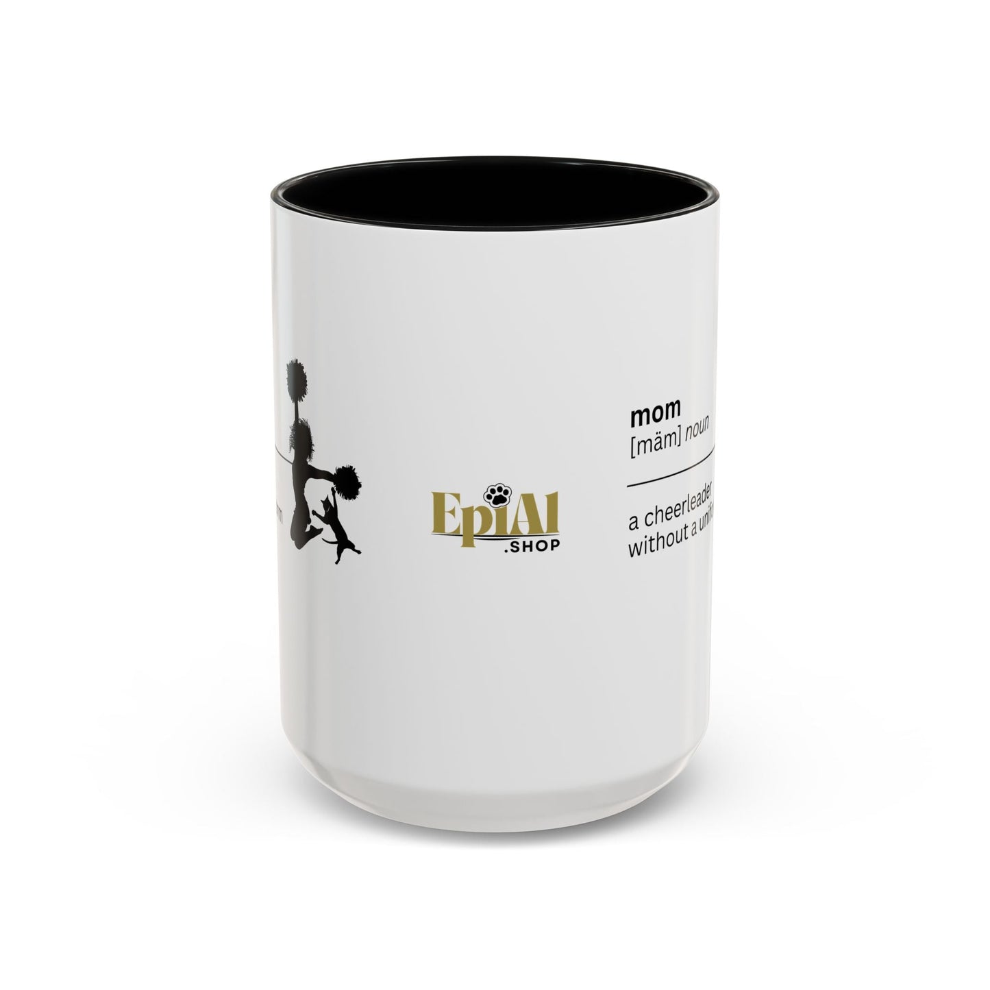 Mom Cheerleader Accent Coffee Mug - Thoughtful Gift for Moms