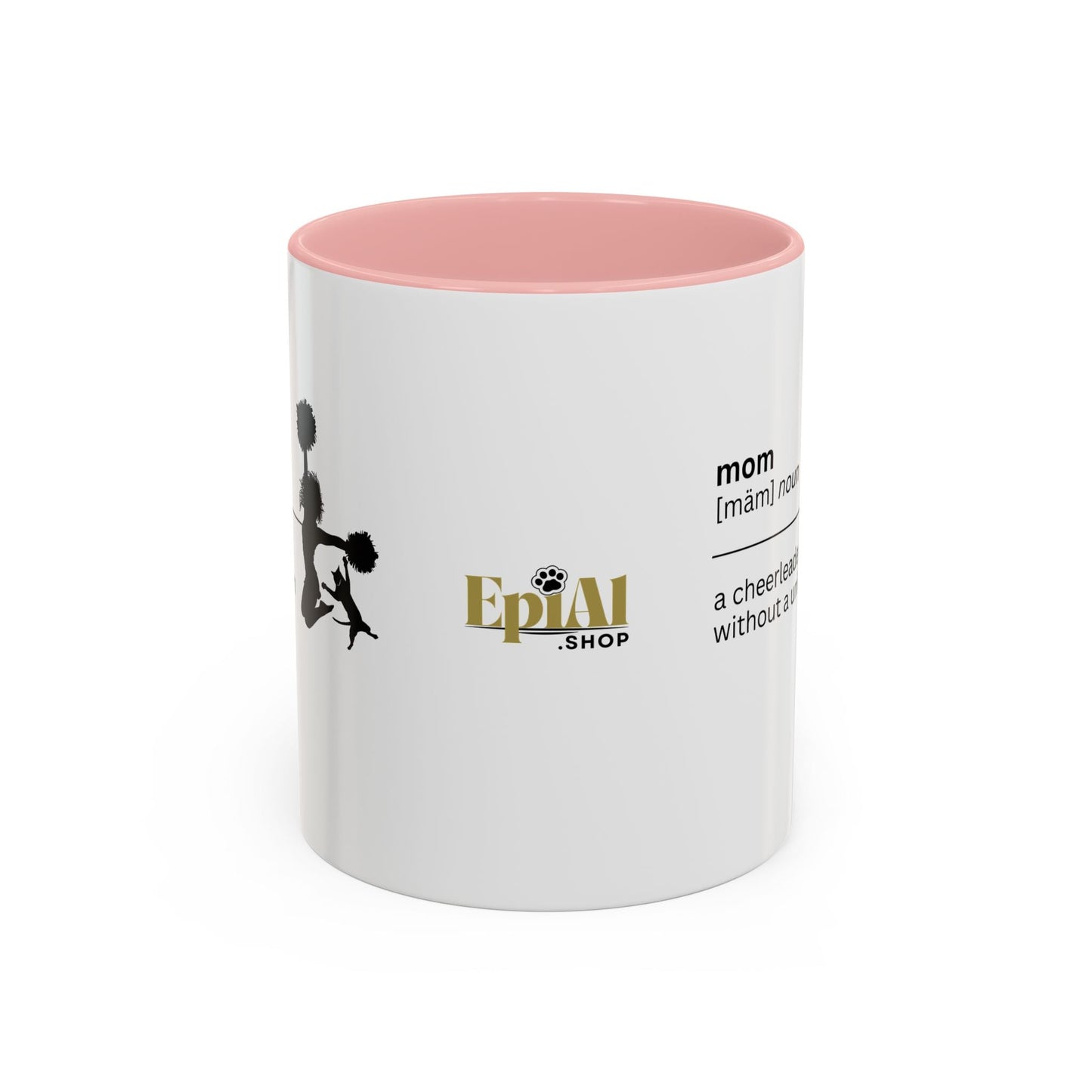 Mom Cheerleader Accent Coffee Mug - Thoughtful Gift for Moms