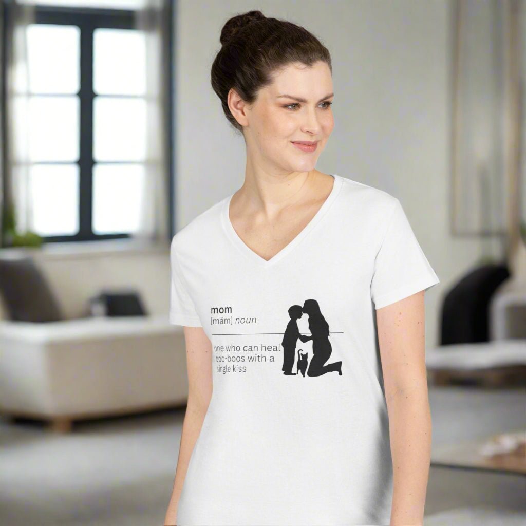 Mom's Love V-Neck T-Shirt - Perfect for Every Occasion - Korvel