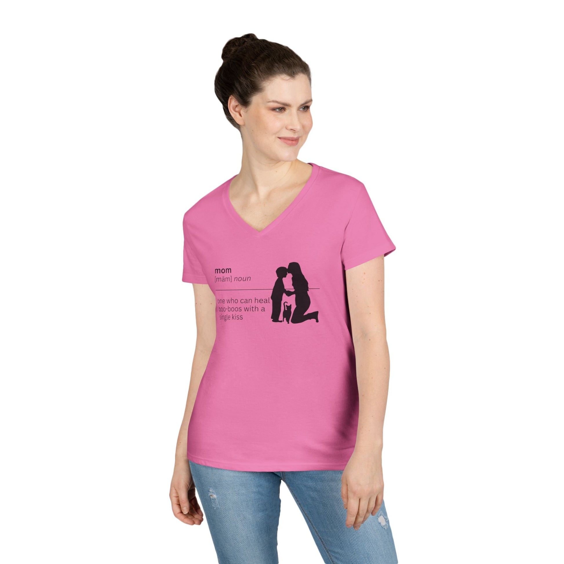 Mom's Love V-Neck T-Shirt - Perfect for Every Occasion - Korvel