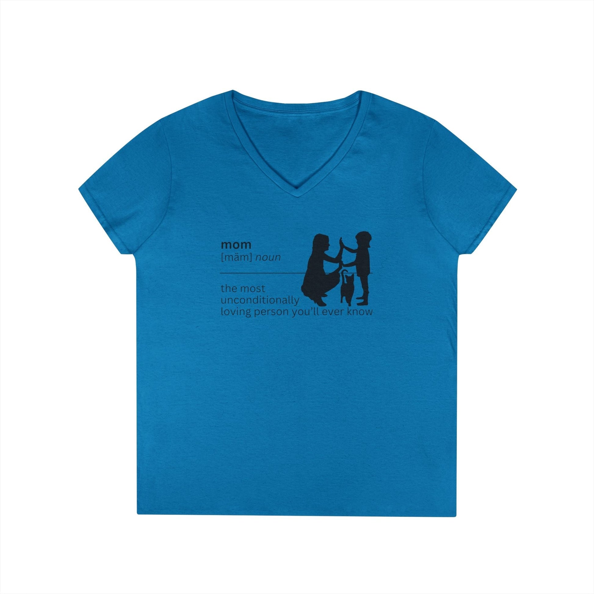 Unconditional Love Mom V-Neck Tee - Celebrate Her Spirit - Korvel
